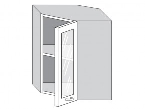 1.60.3у Шкаф настенный (h=720) угловой на 600мм со стекл. дверцей в Нефтеюганске - nefteyugansk.magazin-mebel74.ru | фото