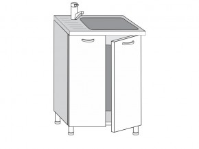 2.60.2м Шкаф-стол на 600мм под врезную мойку с 2-мя дверцами в Нефтеюганске - nefteyugansk.magazin-mebel74.ru | фото
