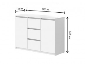 Комод с 3-мя ящиками и дверками СГ Модерн в Нефтеюганске - nefteyugansk.magazin-mebel74.ru | фото