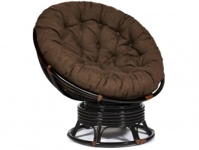 Кресло-качалка Papasan w 23/01 B с подушкой Antique brown, ткань Коричневый в Нефтеюганске - nefteyugansk.magazin-mebel74.ru | фото