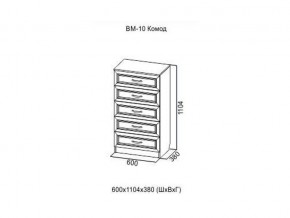 ВМ-10 Комод в Нефтеюганске - nefteyugansk.magazin-mebel74.ru | фото
